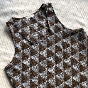 Lush silk loose fit tank / slit up sides